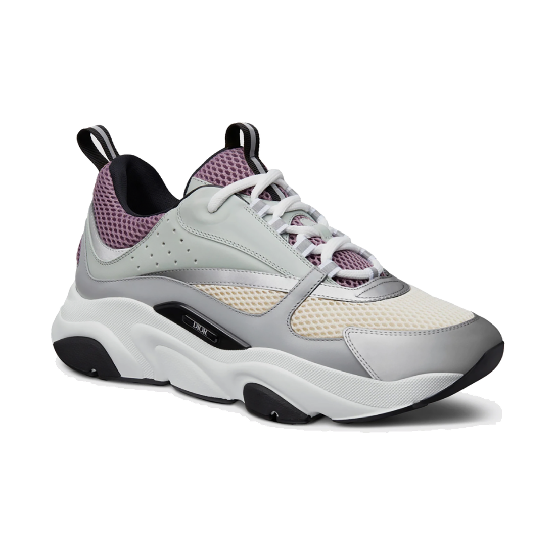 DIOR B22 MESH TRAINER IN GREY/PURPLE