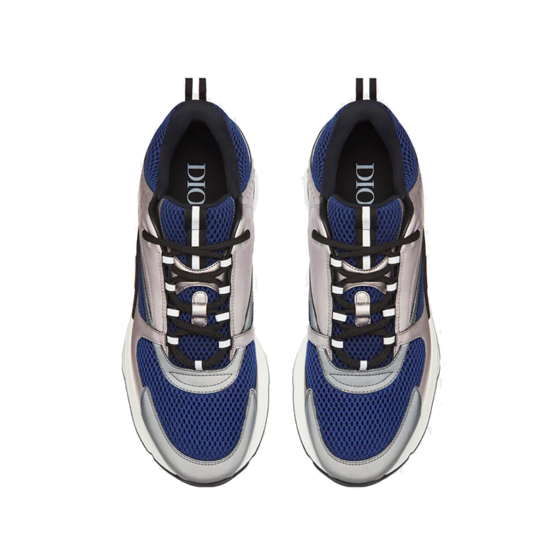 DIOR B22 MESH TRAINER IN BLUE/GOLD