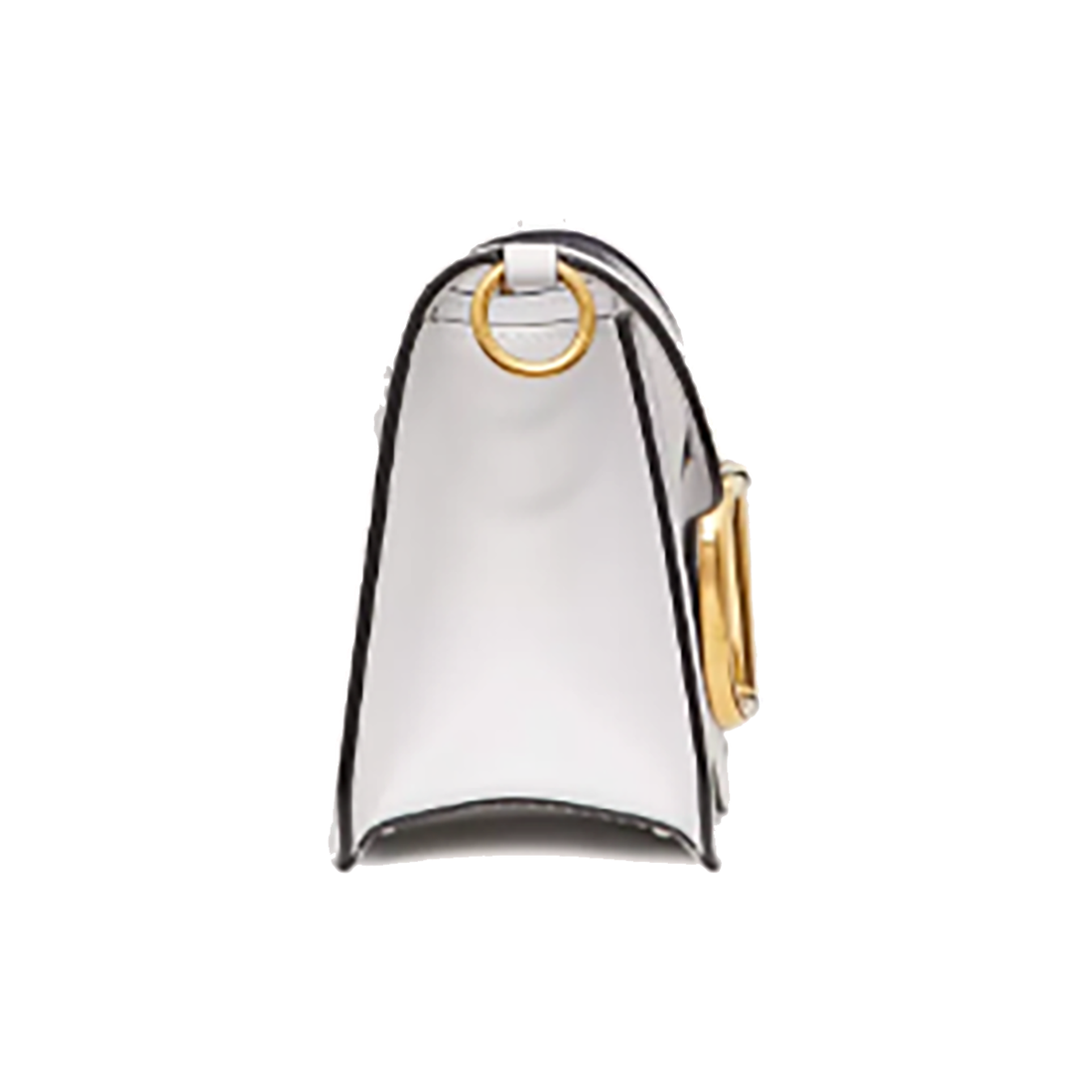 VALENTINO LOCO SHOULDER BAG IN POLYMERIC MATERIAL IN WHITE