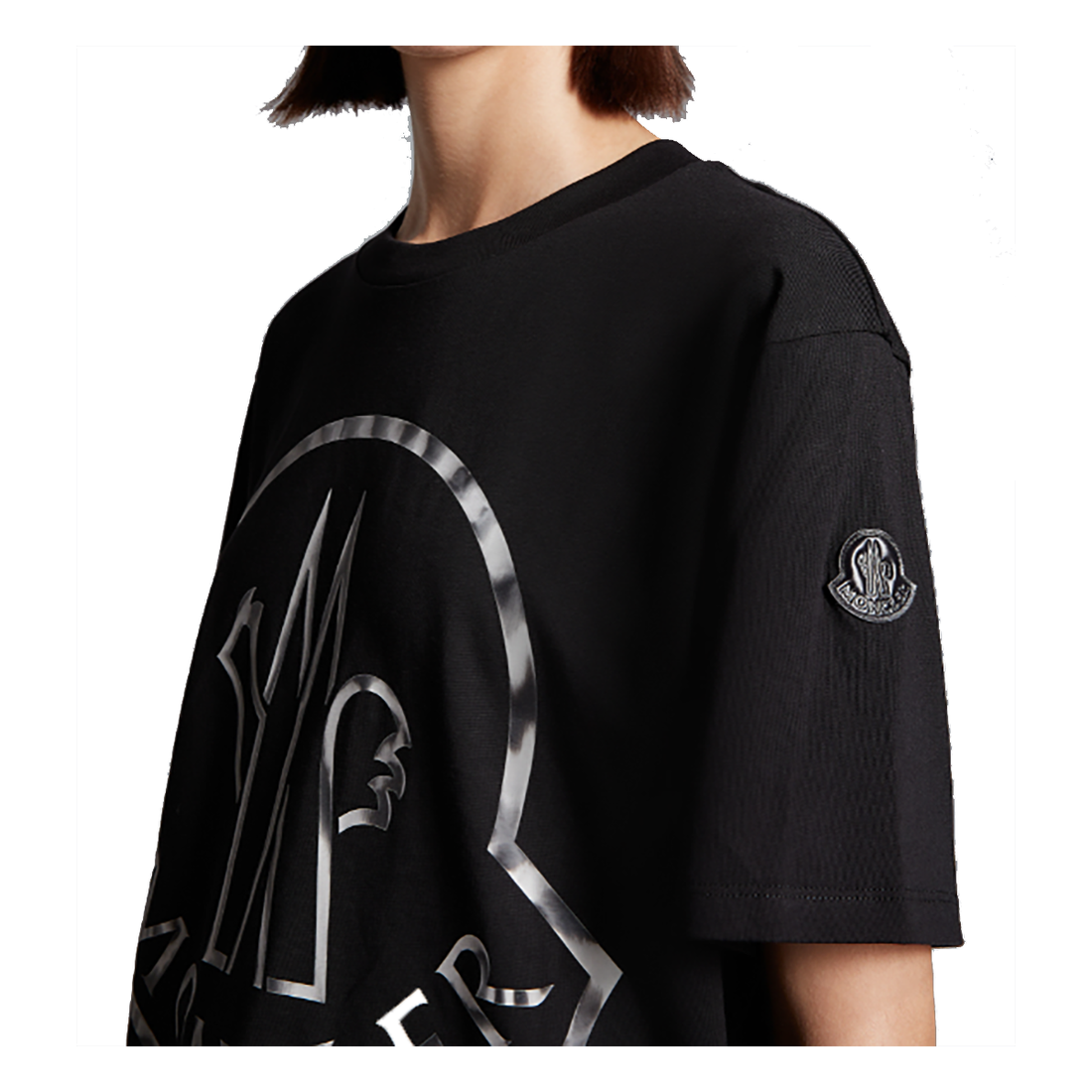 MONCLER SS T-SHIRT IN BLACK