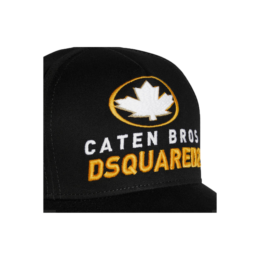 DSQUARED2 CATEN BROS LOGO CAP IN BLACK