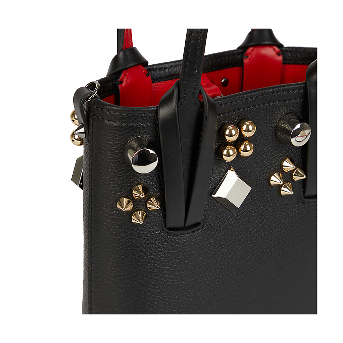 CHRISTAN LOUBOUTIN CABATA MINI BAG IN BLACK