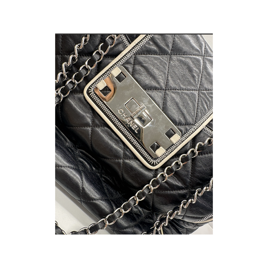 PELOVED CHANEL QUILTED MADEMOISELLE BAG IN BLACK