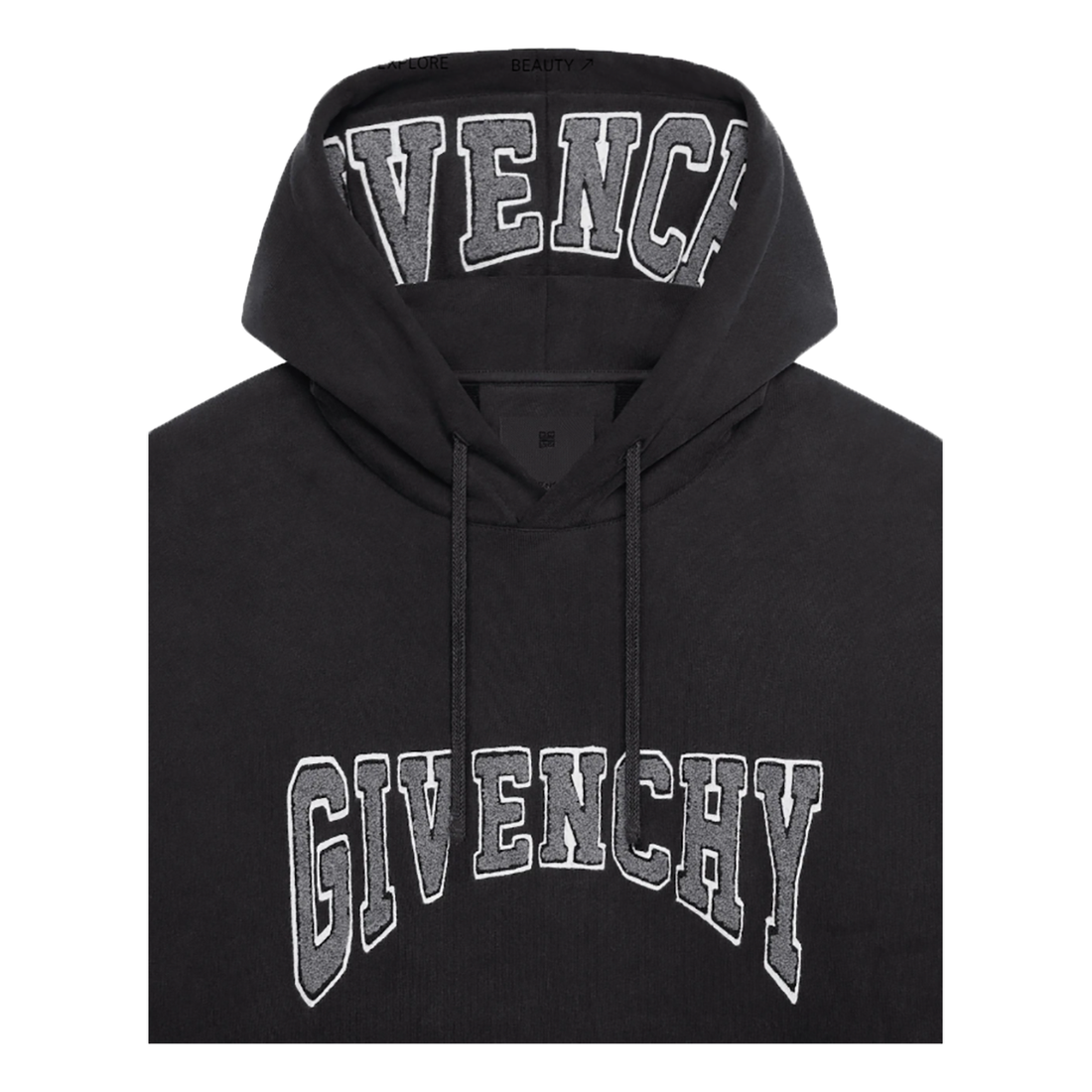 GIVENCHY SLIM FIT HOODIE IN GREY