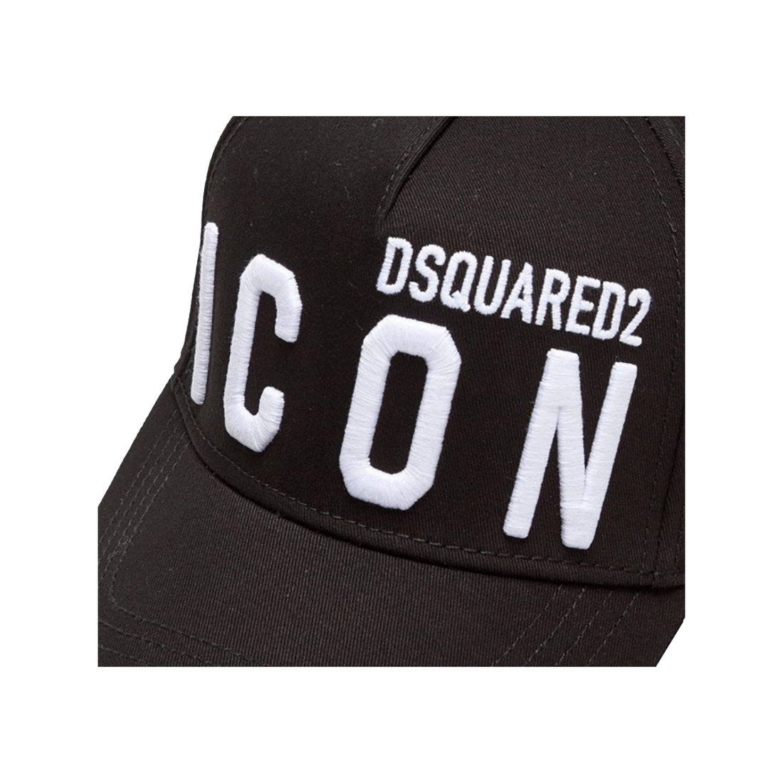 DSQUARED2 LOGO ICON CAP IN BLACK/WHITE