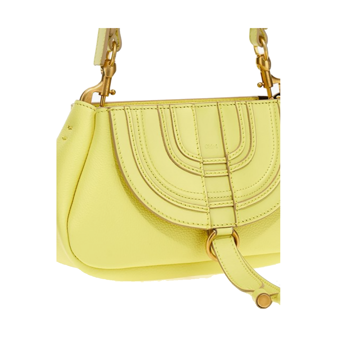 CHLOE MARCIE SMALL SHOULDER BAG IN YELLOW