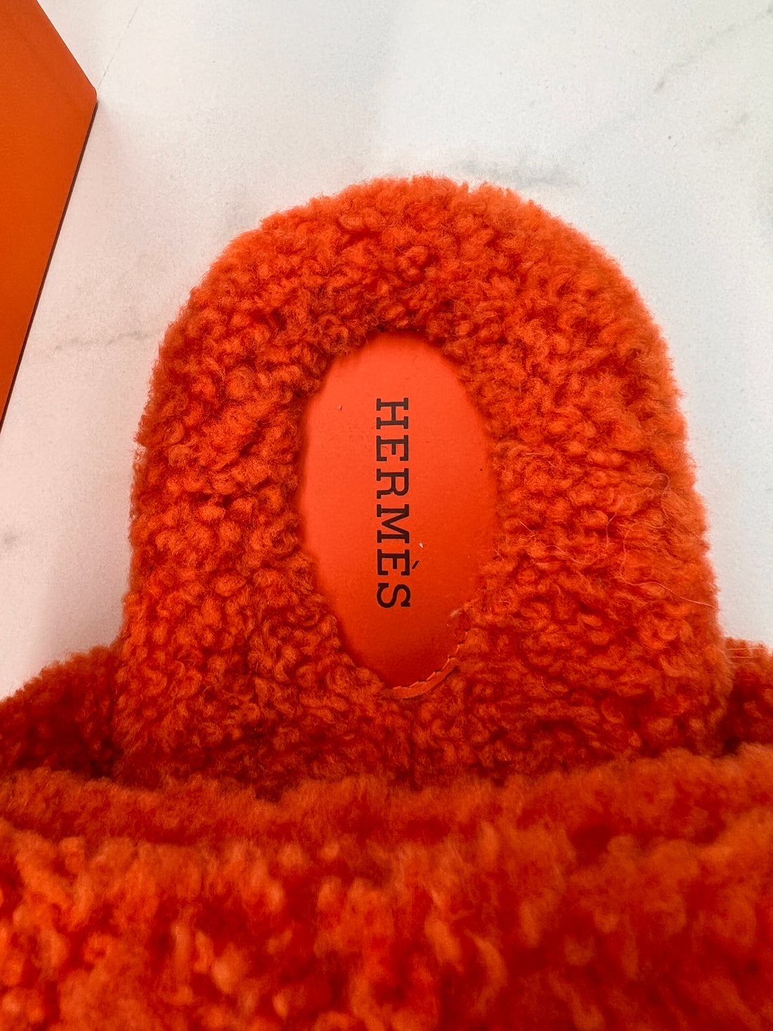 HERMES CHYPRE SHEARLING MULES