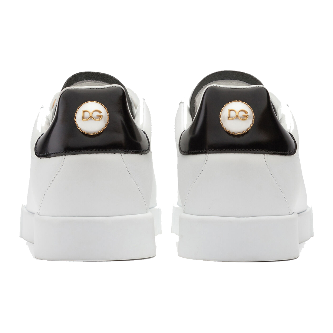 DOLCE & GABANNA WOMANS CALFSKIN TRAINERS IN WHITE