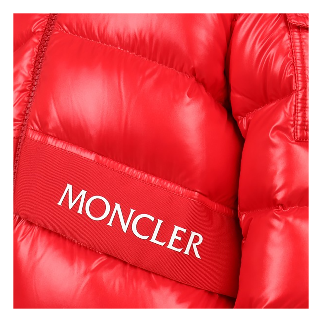 MONCLER JUNIOR 'GROSEILLER' JACKET IN RED